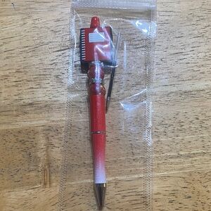 Elegant Red Ballpoint Pen with SD Card Holder